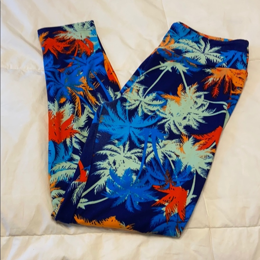 LuLaRoe OS Palm Tree Leggings
